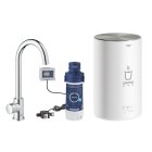 Комплект для кухни GROHE Red Mono с C-образным вентилем, бойлером M-Size и фильтром, хром (30085001)