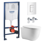 Комплект инсталляции GROHE Rapid SL 38772SH0 с унитазом Aquatek КЛАССИК AQ1112T-00 и сиденьем с микролифтом (NW0256)