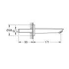 Излив для ванны GROHE BauCosmopolitan, хром (13255001)