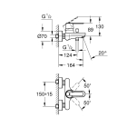 Смеситель для ванны GROHE Get, хром (32887000)