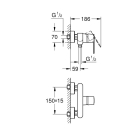 Смеситель для душа GROHE Get, хром (32888000)