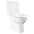 Унитаз напольный с бачком и сиденьем с микролифтом GROHE Bau Ceramic, альпин-белый (39346000)