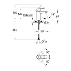 Готовый комплект для ванной комнаты GROHE BauLoop (NB0055)
