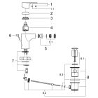 Смеситель для биде GROHE Vigour by с донным клапаном, S-size, хром (75147826)