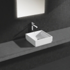 Раковина GROHE Cube Ceramic, свободностоящая, без перелива 40 см, альпин-белый (3948200H)