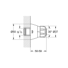 Боковой душ GROHE Relexa Plus 50, 2 режима, хром (28286000)