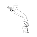 Верхний душ GROHE спортивный Relexa Plus 60, 1 режим, 148 мм, хром (28948000)