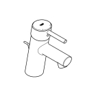 Смеситель для раковины GROHE Concetto, хром (32204001)