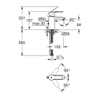 Смеситель для раковины GROHE Eurostyle Cosmopolitan, S-size, хром (3355720E)
