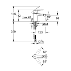 Смеситель для биде GROHE Eurostyle Cosmopolitan, S-size, хром (33566002)