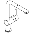 Смеситель для кухни GROHE Minta Touch сенсорный с вытяжным изливом, суперсталь (31360DC1)