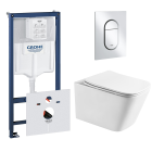 Комплект инсталляции GROHE Rapid SL NW0145/S с унитазом Aquatek ЛИБРА AQ1505T-00 и сиденьем с микролифтом (NW0342)