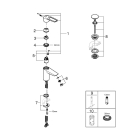 Смеситель для раковины GROHE Eurosmart, S-Size, хром (23980003)