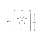 Комплект инсталляции GROHE 38775001 с унитазом AQUAme AQM2004 и сиденьем с микролифтом (NW0169)