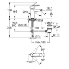 Смеситель для раковины GROHE Start с донным клапаном, S-Size, хром (32559002)