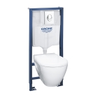 Комплект инсталляции GROHE Solido 4 в 1 с подвесным унитазом Lecico Serel и сиденьем (39441000)