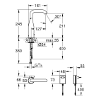 Смеситель для раковины GROHE Essence E инфракрасный, хром (36444000)