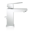 Смеситель для раковины GROHE Eurocube с донным клапаном и ограничением расхода воды, хром (2312700E)