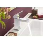 Смеситель для раковины GROHE Eurocube с донным клапаном и ограничением расхода воды, хром (2312700E)