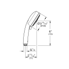 Ручной душ GROHE Tempesta Cosmopolitan 100, 4 режима, хром/белый (27575002)
