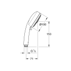 Ручной душ GROHE Tempesta Cosmopolitan 100, 4 режима, хром/серый (27573002)