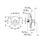 Смеситель для душа GROHE Eurostyle Cosmopolitan с монтажной частью, хром (33635002)