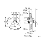 Смеситель для ванны GROHE Eurostyle Cosmopolitan скрытого монтажа, хром (33637002)