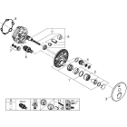 Внешняя часть смесителя для ванны и душа GROHE SmartControl круглая, на 1 потребителя, хром (29144000)