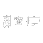 Комплект инсталляции GROHE Solido 38811KF0 с унитазом Aquatek ДИВА AQ2012-00 и сиденьем с микролифтом (NW0320)