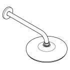 Готовый комплект для ванны GROHE Eurosmart скрытого монтажа, с ручным и верхним душем, хром (NB0062)