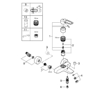 Смеситель для ванны GROHE GROHE Eurosmart, хром (25241003)