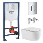 Комплект инсталляции GROHE NW0145/S с унитазом Aquatek ЕВРОПА New и сиденьем с микролифтом (NW0202)
