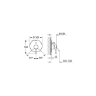 Внешняя часть смесителя для ванны GROHE Essence, холодный рассвет глянец (19285GL1)