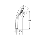 Ручной душ GROHE Euphoria, 2 режима, хром (27238000)