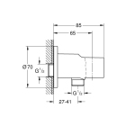Подключение для душевого шланга GROHE Tempesta, хром (28679001)
