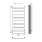 Полотенцесушитель водяной Aquatek Либерти П16 500x1100, черный муар AQ RR1610BL