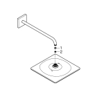 Душевая система GROHE Eurocube со смесителем для ванны, хром (25238000)