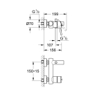 Смеситель для ванны GROHE Concetto, хром (32211001)
