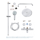 Душевая система GROHE Euphoria System 260 с термостатом для ванны, хром (27475001)