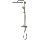 Душевая система GROHE Rainshower SmartActive 310 Cube с термостатом для душа, темный графит матовый (26837AL0)
