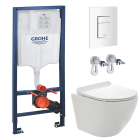 Комплект инсталляции GROHE 38772SH0 с унитазом AQUAme AQM2002PRO и сиденьем с микролифтом (NW0178)