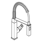 Смеситель для кухонной мойки GROHE Eurocube профессиональный, суперсталь (31395DC0)