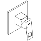 Внешняя часть смесителя для душа GROHE Eurocube, хром (24061000)
