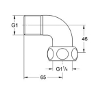 Соединительный уголок GROHE, хром (12111000)