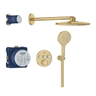 Душевая система GROHE Grohtherm SmartControl с термостатом для душа, холодный рассвет матовый (34863GN0)
