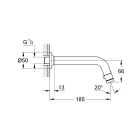 Кран для раковины GROHE Universal, без функции смешивания, хром (20203000)