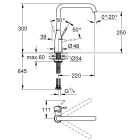 Смеситель для кухни GROHE Essence, темный графит матовый (30505AL0)