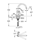 Смеситель для кухни GROHE BauLoop, хром (31368001)