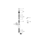 Смывное устройство под давлением для унитаза GROHE Rondo (37349000)