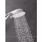 Душевой гарнитур GROHE Tempesta Rustic 100 с мыльницей, 4 режима струи, душевая штанга 600 мм, 9,5 л/мин, хром (26086001)
